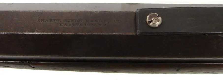 Very Rare Identified Buffalo Hunters Sharps with letter identifying the gun to Thomas Linton. Lintons testimonial letters appea (al2195)
